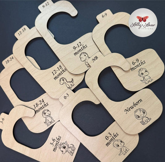 Happy Dinosaur Baby Closet Dividers