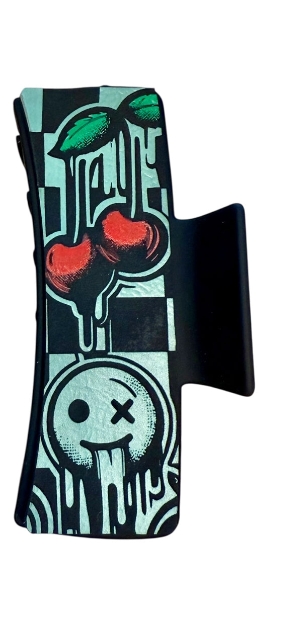 Retro Cherries Hair Clip