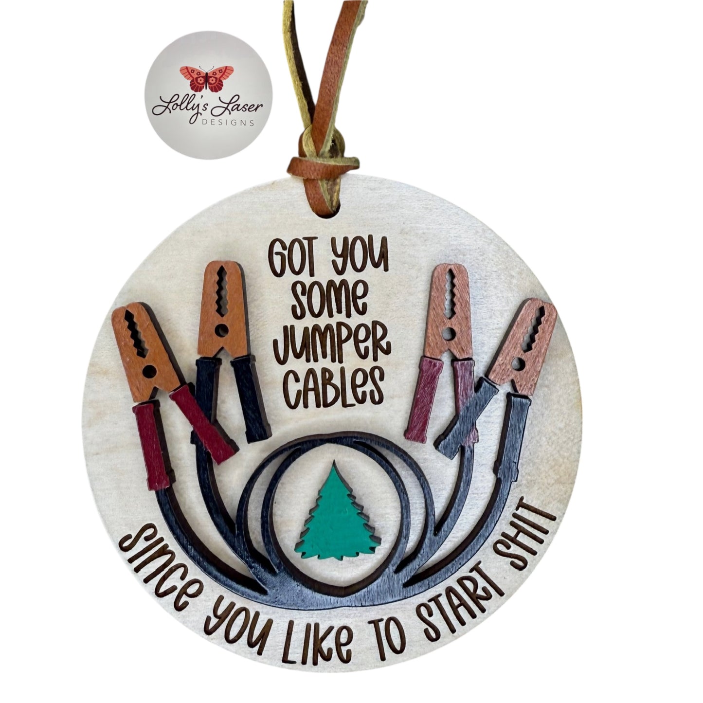 Jumper Cables Ornament