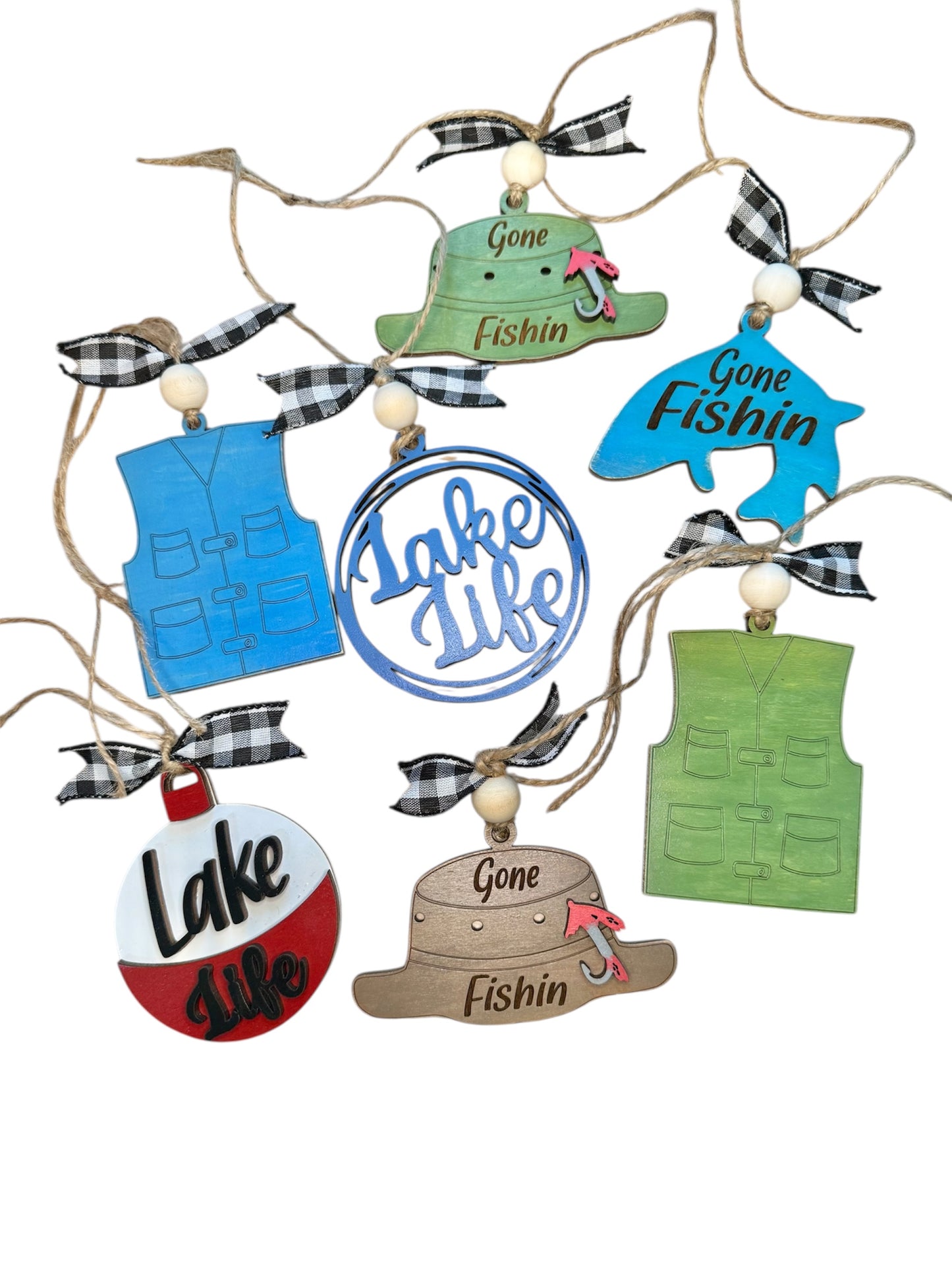 Fishing/Lake Car Charms