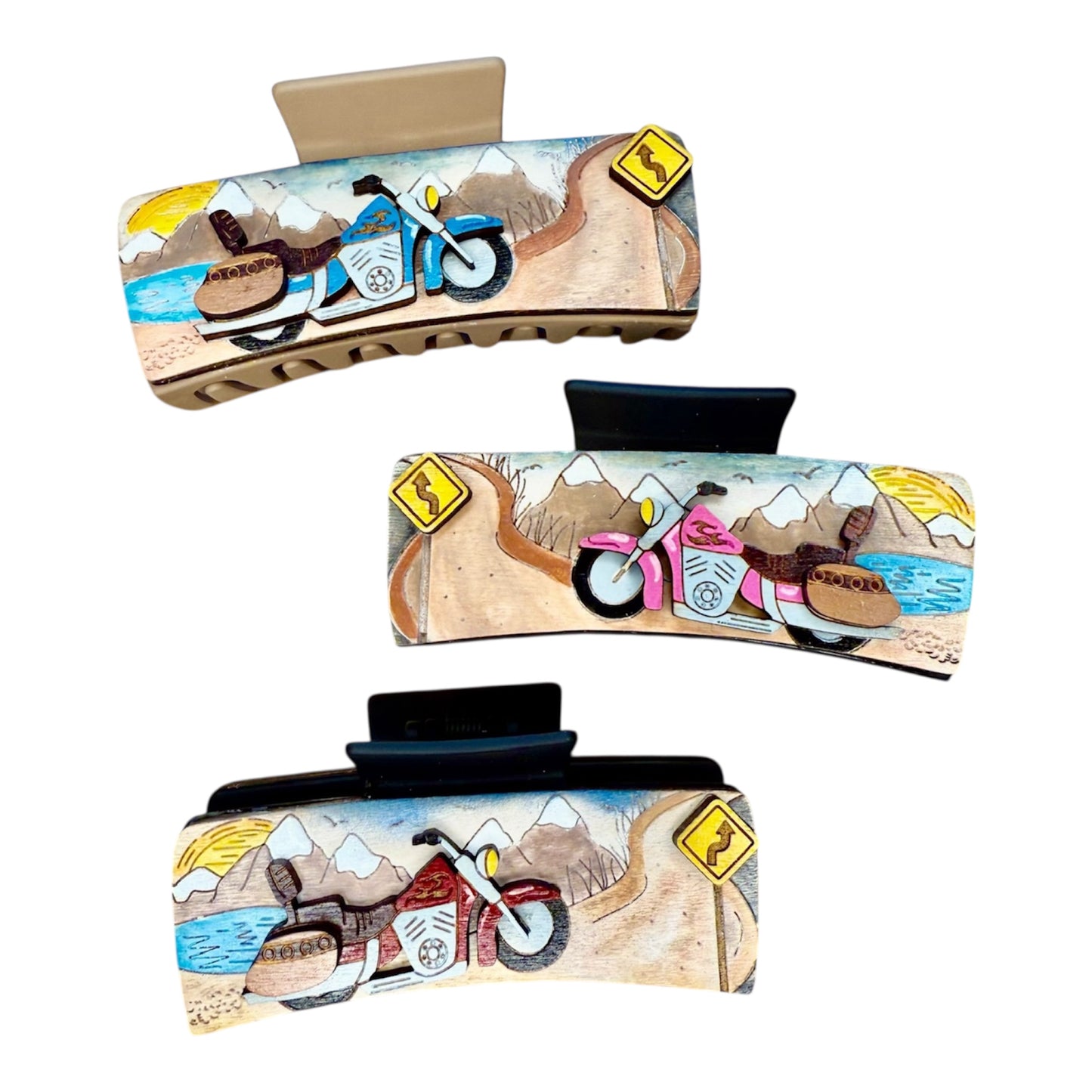 4" Motorcycle Hair Clip