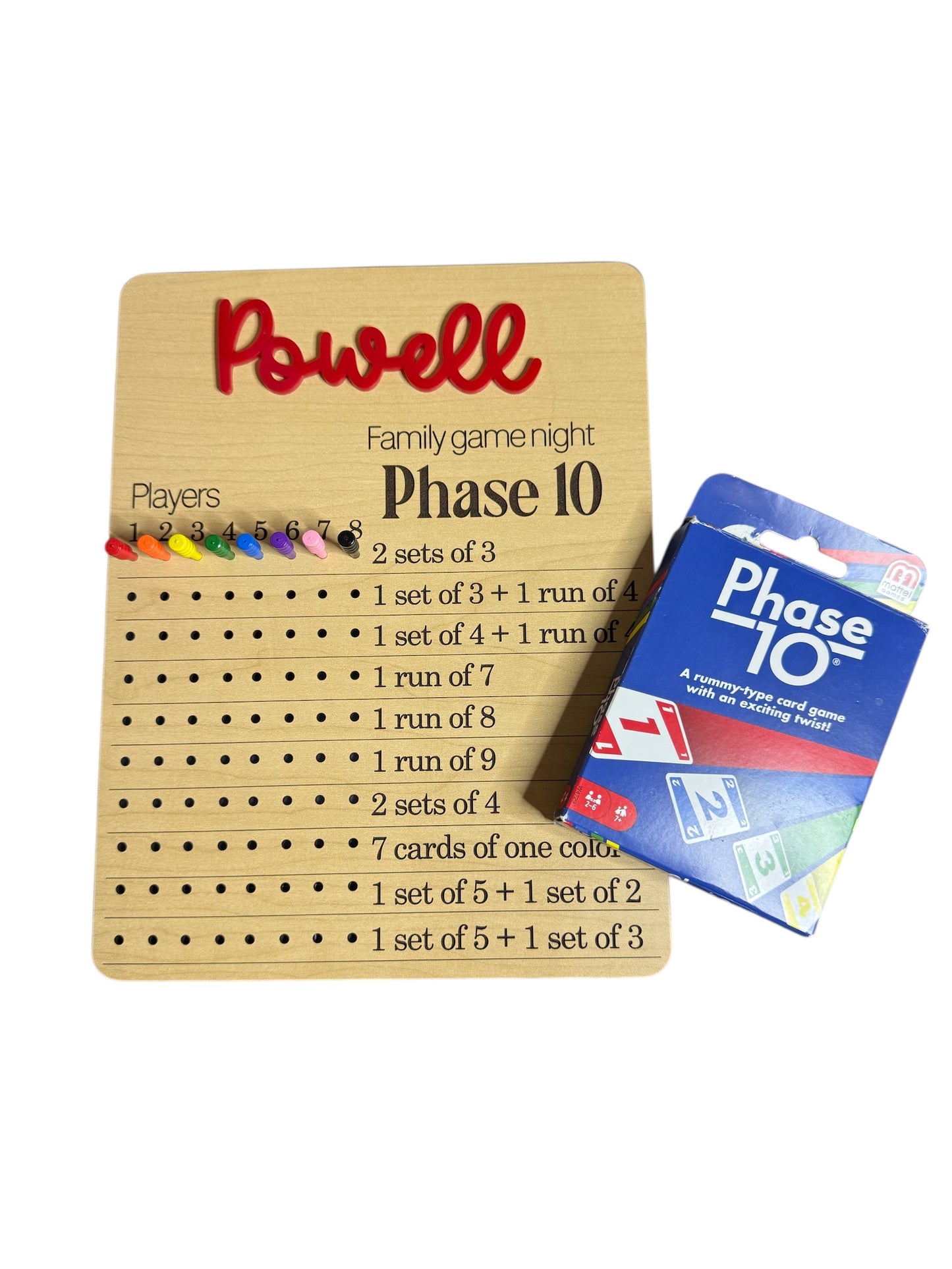 Phase 10 Scoreboard