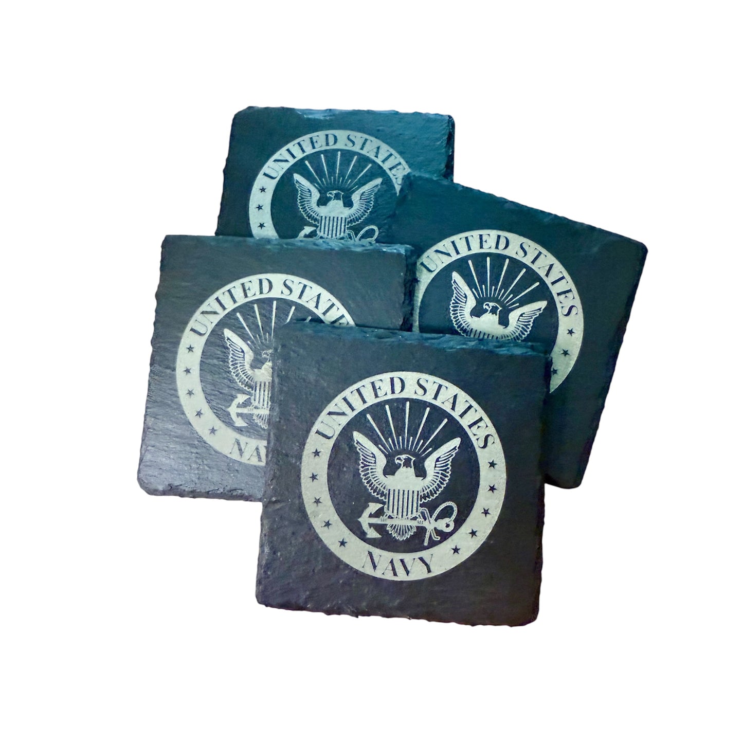 U.S. Navy Slate Coaster Set