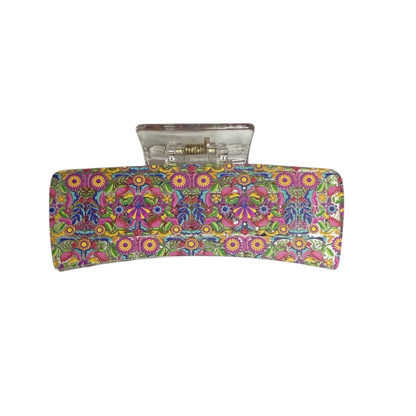 4” Traditional Mexican Floral Hair Clip