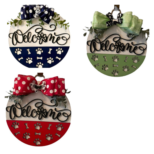 10.5” Welcome Dog Signs