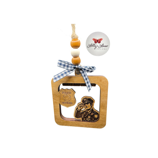Police Officer- Serve & Protect Ornament