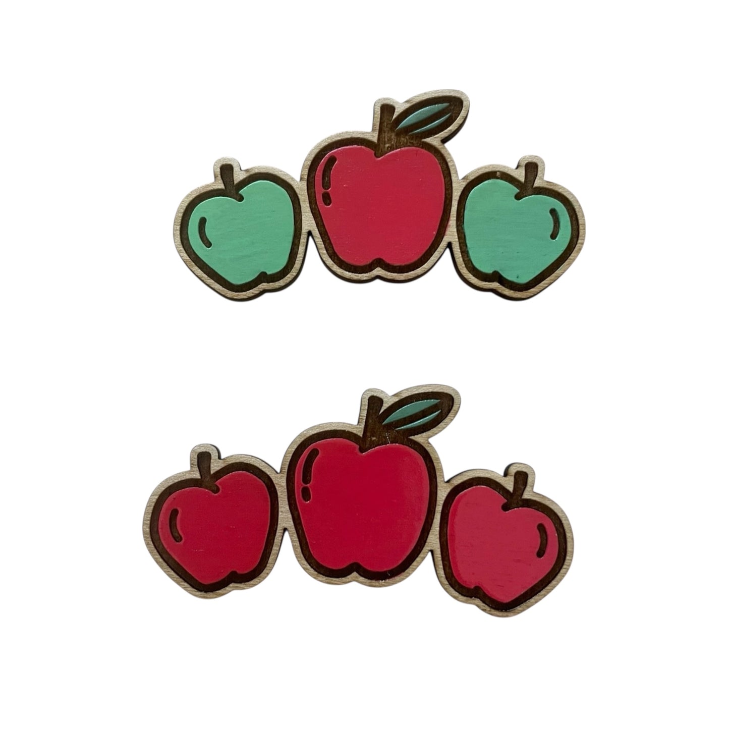 Red & Green Apple Barrette