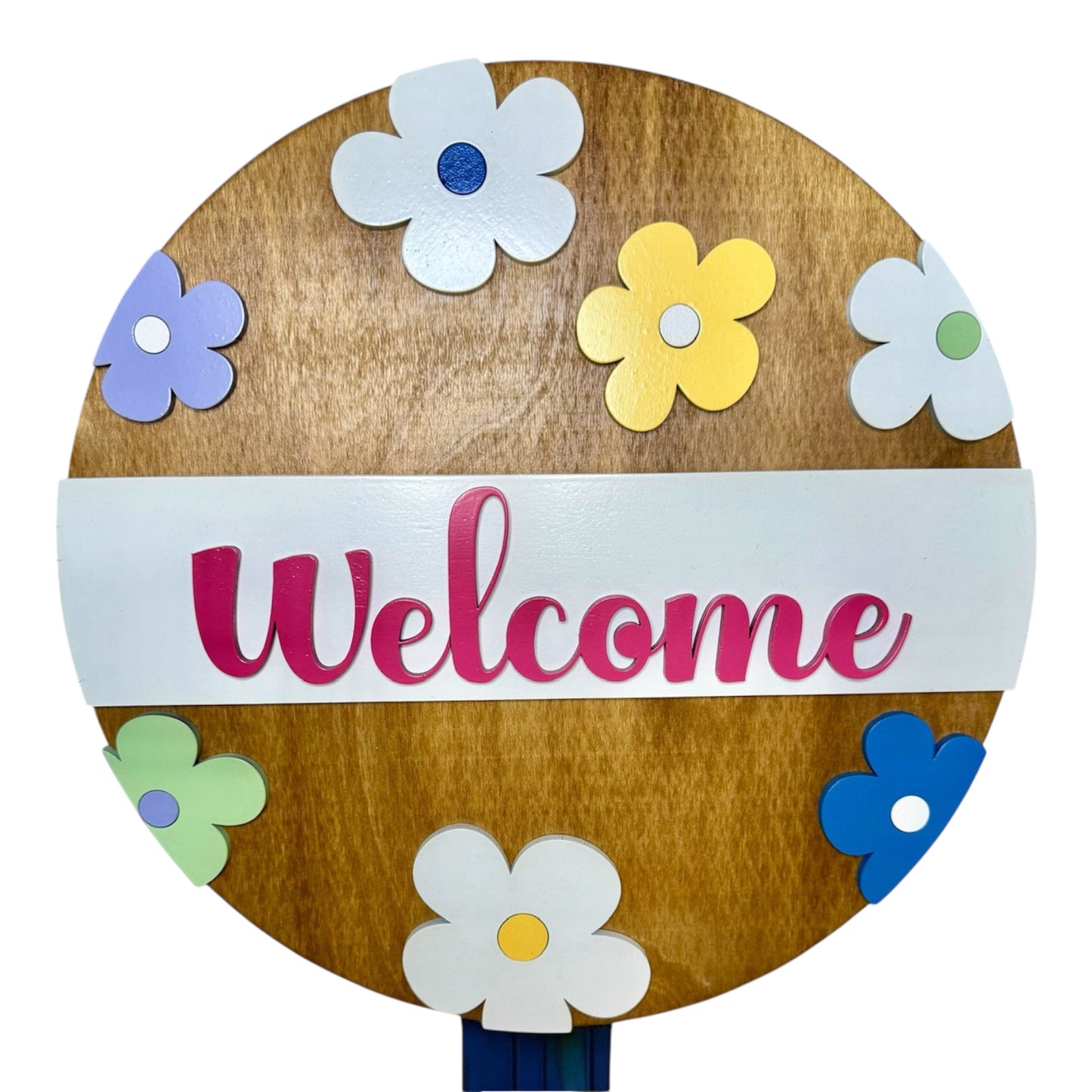 Spring Flowers Welcome Sign