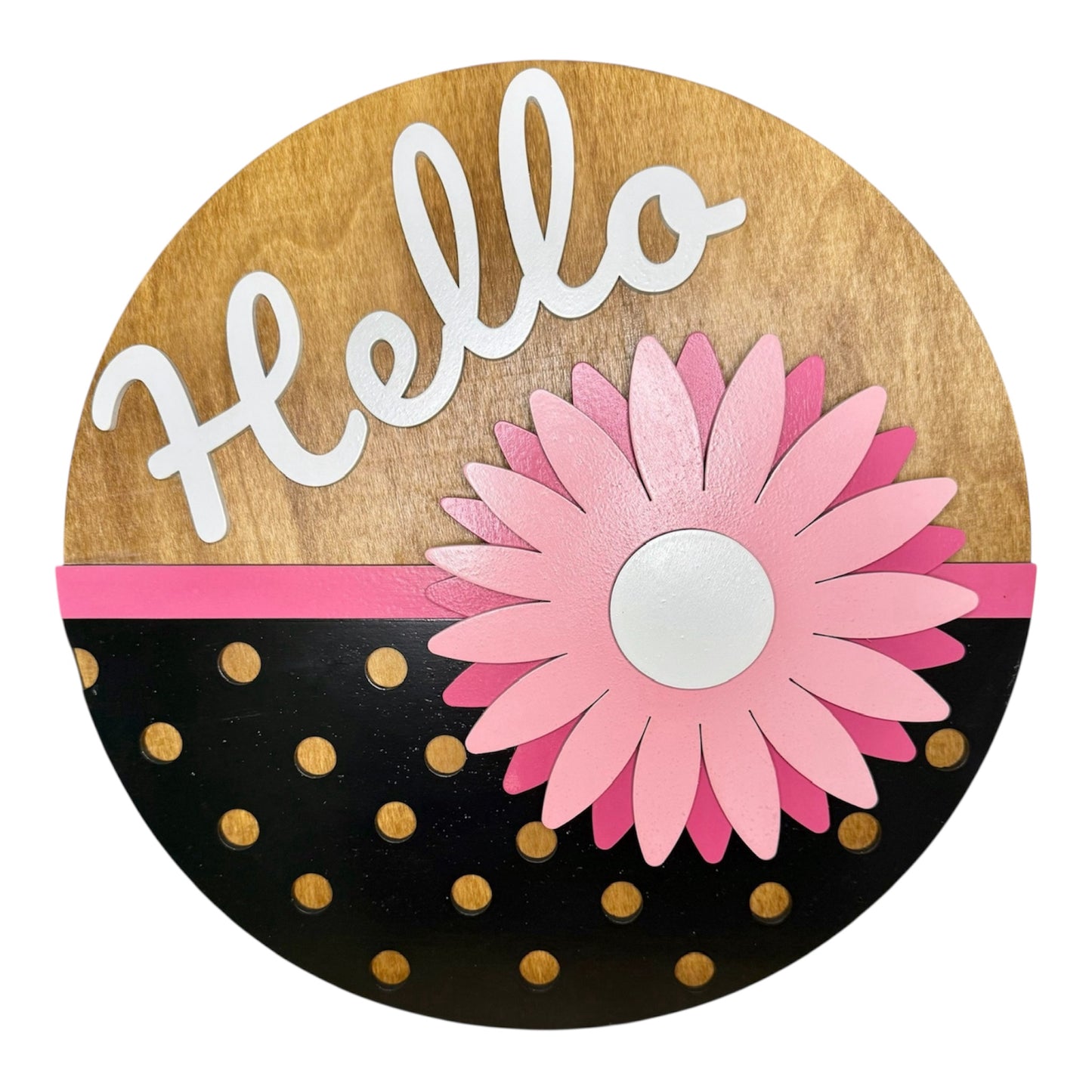 Spring Hello Flower Door Hanger