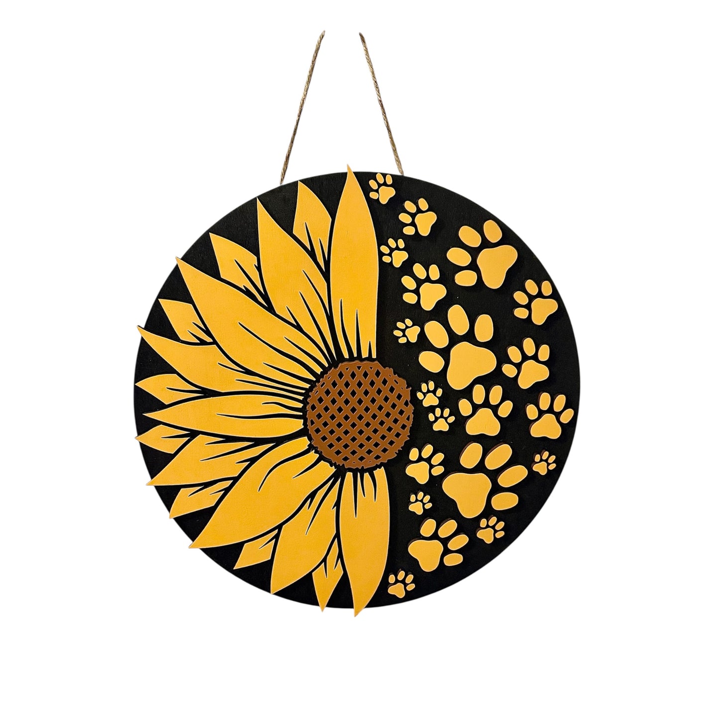 Sunflower and Paw Sign