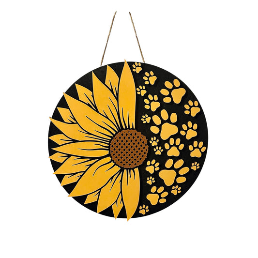 Sunflower and Paw Sign