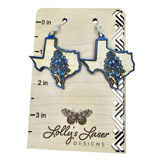 Texas Bluebonnet Earrings