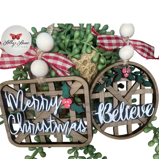 Tobacco Basket Ornaments